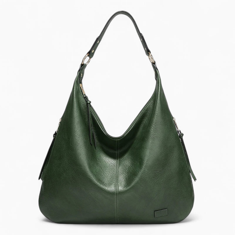 grand sac à main hobo cuir kaki