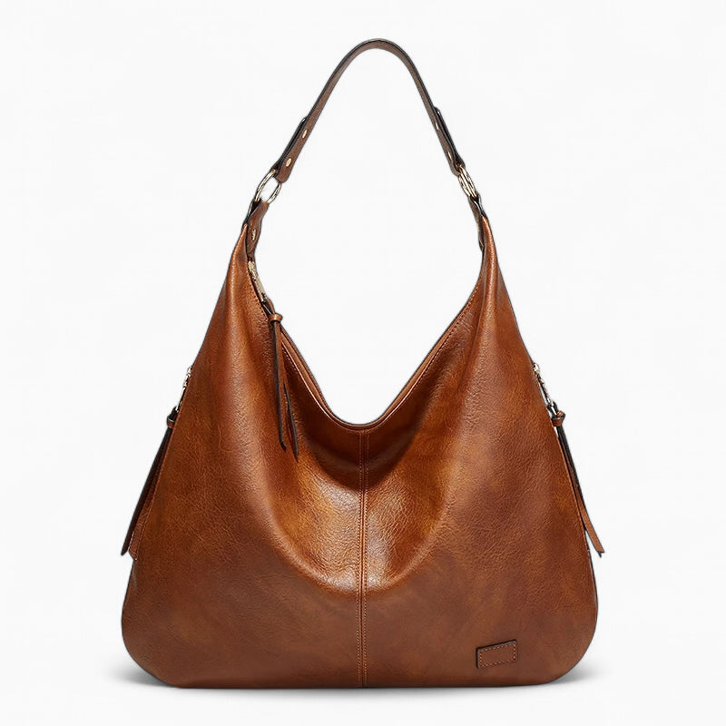 grand sac à main hobo cuir marron