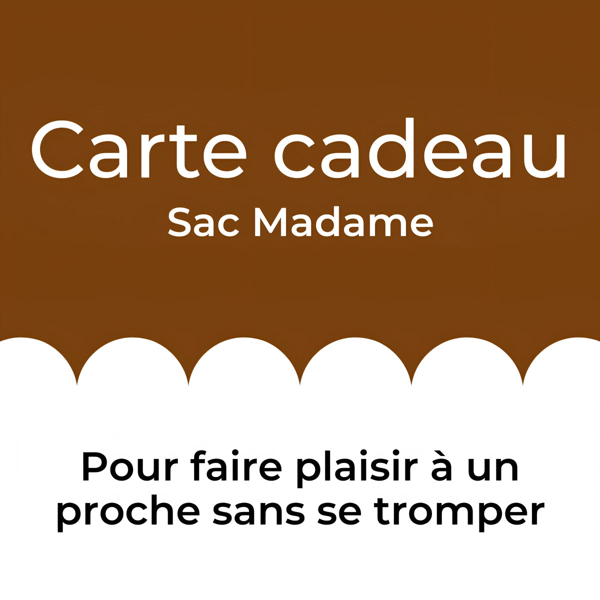 carte cadeau sac madame