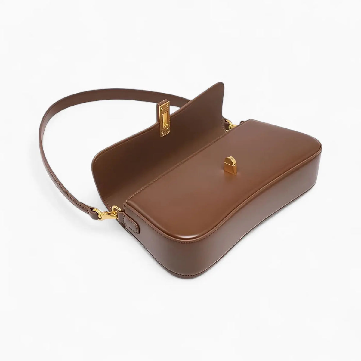 petit sac bandoulière en cuir marron