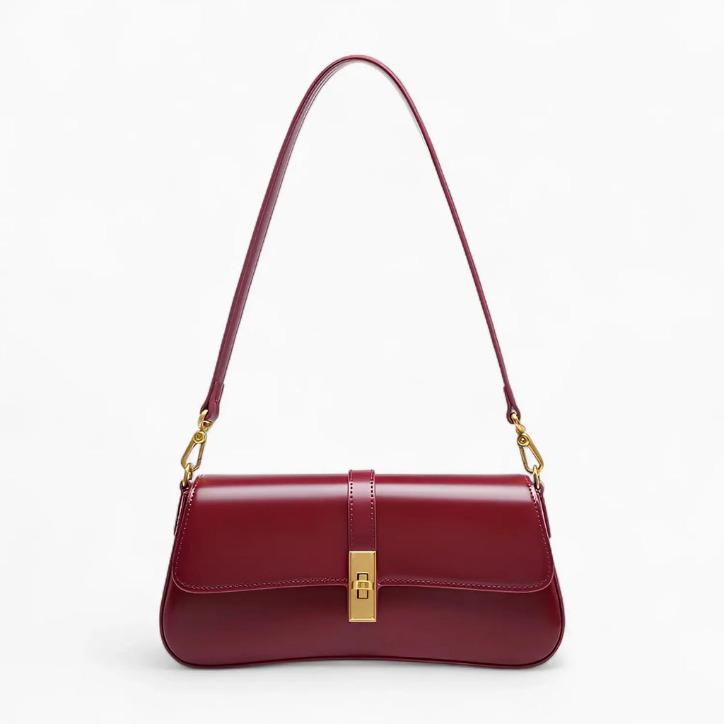 petit sac bandoulière en cuir rouge