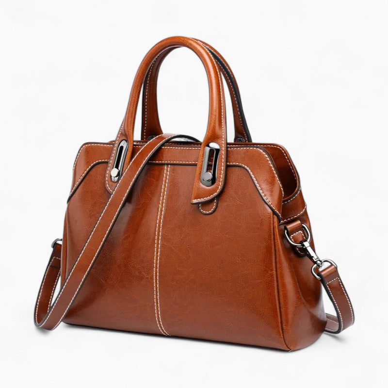 sac à main bandoulière cuir marron